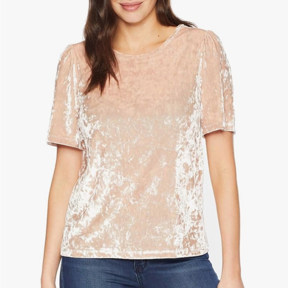 NWOT Lucky Brand Velvet Blouse Top Medium